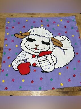 Lamb Chop Pillow Cover Shari Lewis 90s Bedding Rare Kidcore